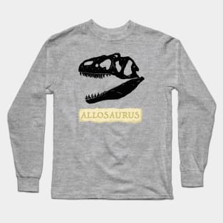 Allosaurus Skull Fossil Long Sleeve T-Shirt